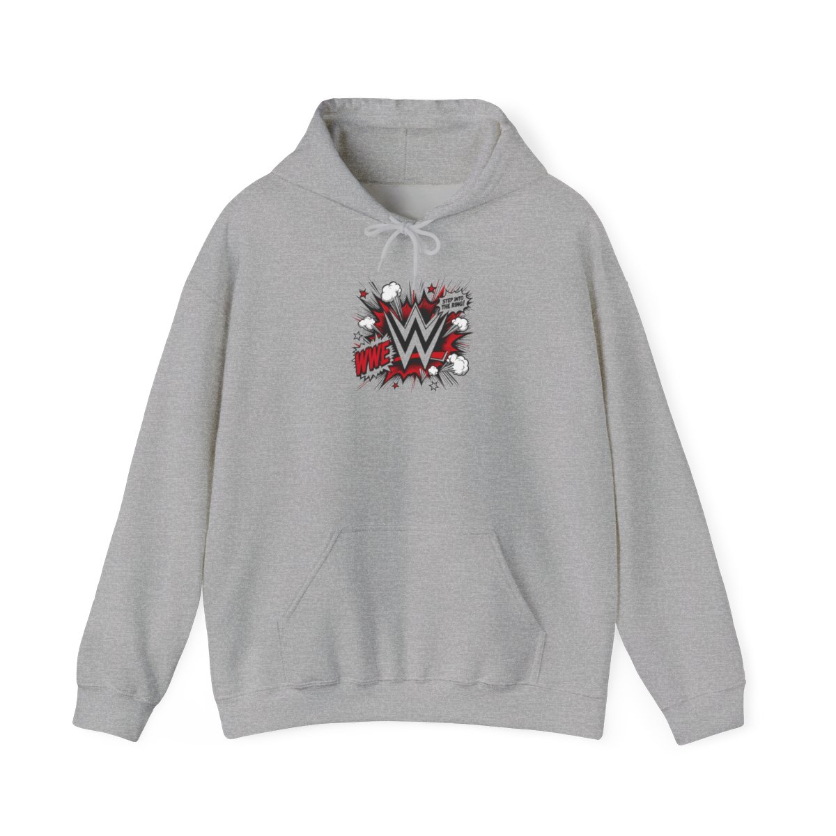 WWE " in bold, dynamic font at the side. " Hoodie