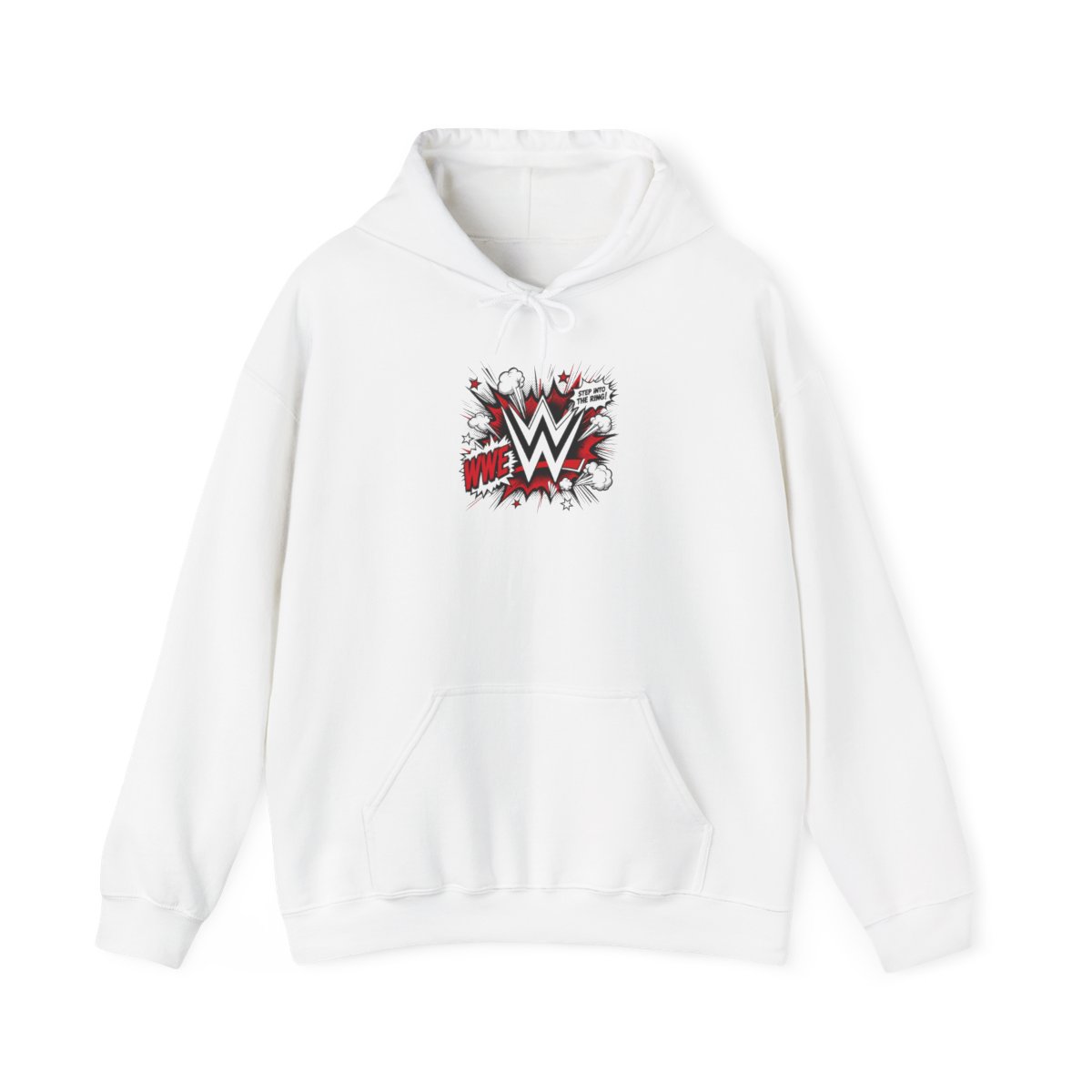 WWE " in bold, dynamic font at the side. " Hoodie - alternate angle 2, merchandise