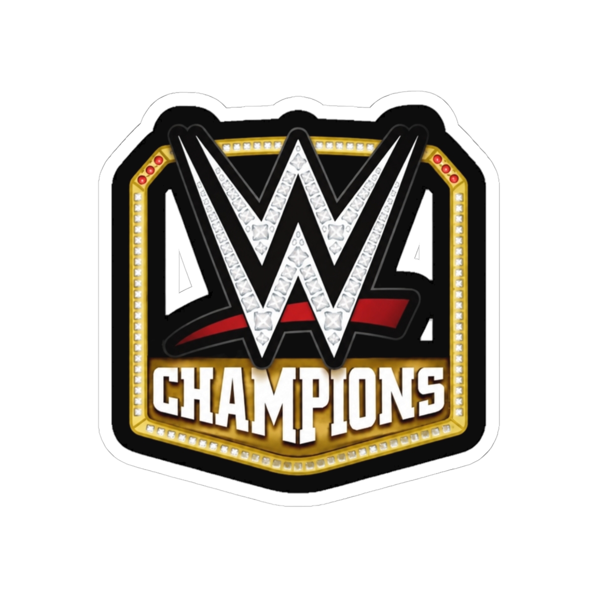 WWE World Heavyweight Champion Logo Sticker