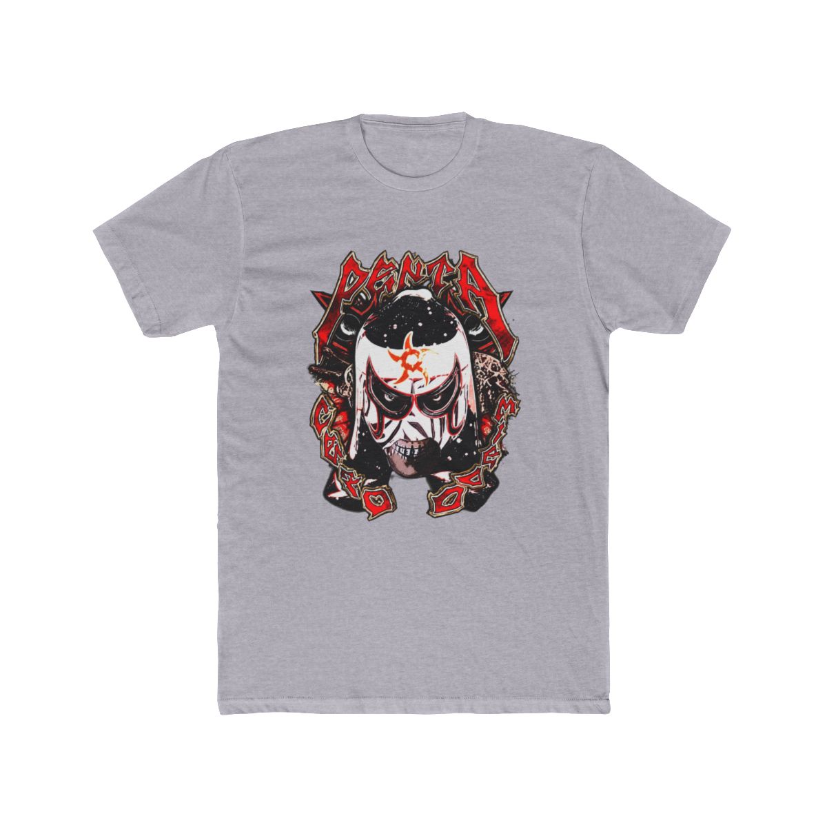 Penta El Zero Miedo – WWE Inspired Lucha Mask Design T Shirt - alternate angle 2, merchandise