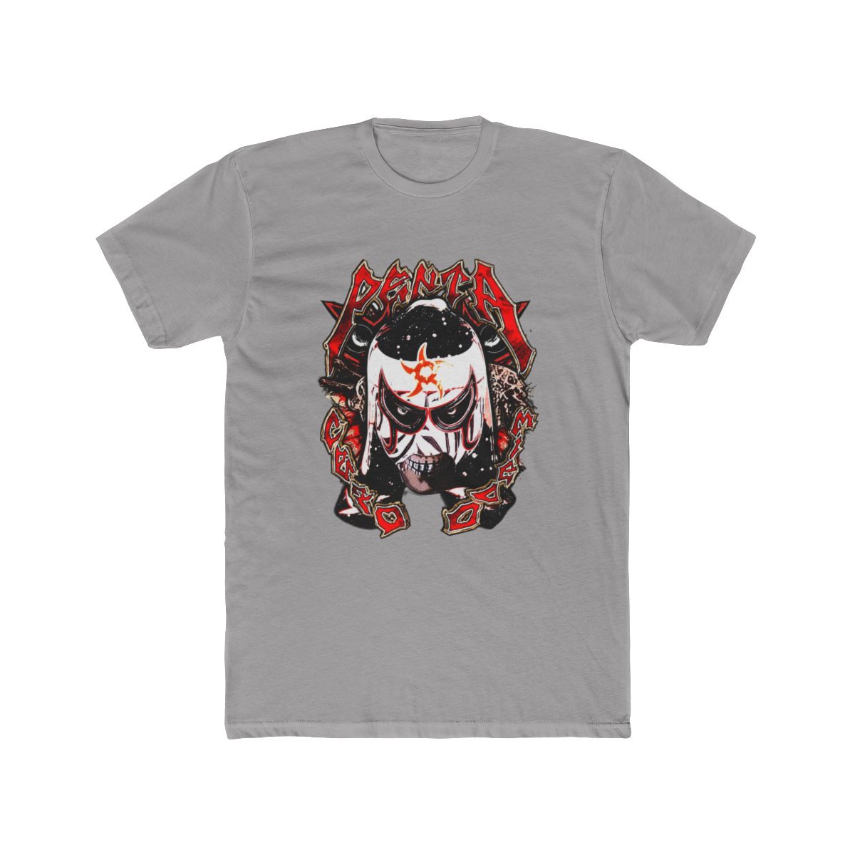Penta El Zero Miedo – WWE Inspired Lucha Mask Design T Shirt - alternate angle 3, merchandise