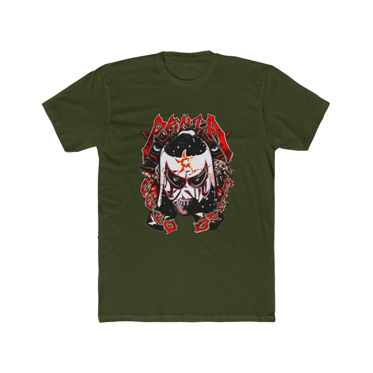 Penta El Zero Miedo – WWE Inspired Lucha Mask Design T Shirt - alternate angle 4, merchandise