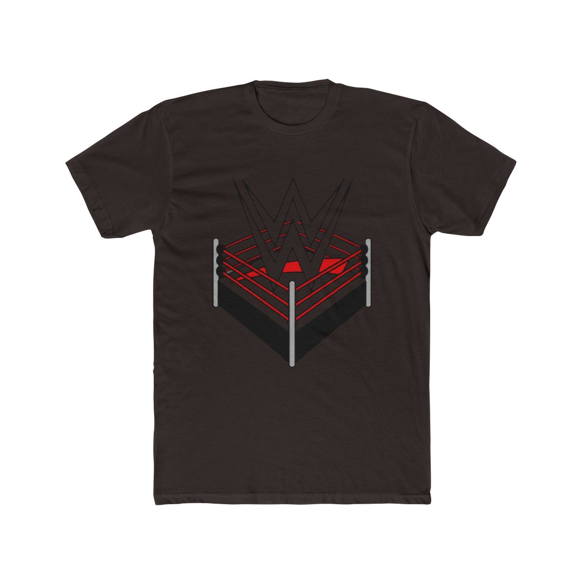 Classic WWE Wrestling Ring Logo T Shirt - alternate angle 2, merchandise