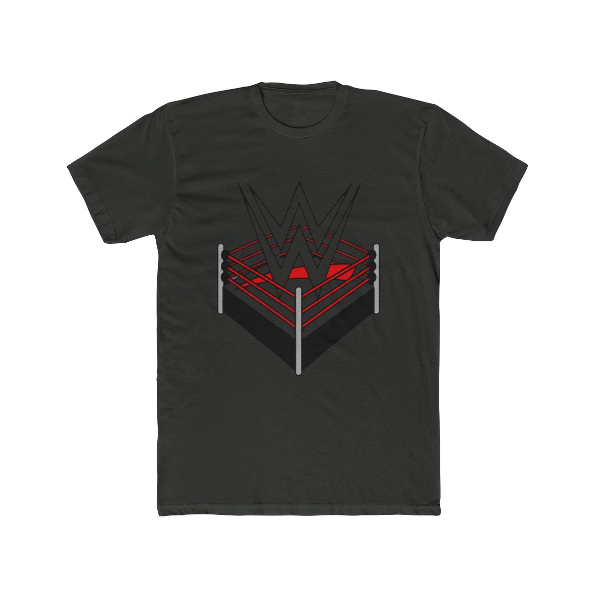Classic WWE Wrestling Ring Logo T Shirt - alternate angle 5, merchandise