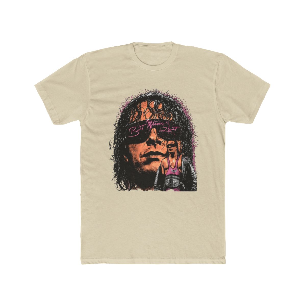 Bret Hart WWE Signature T Shirt - alternate angle 4, merchandise