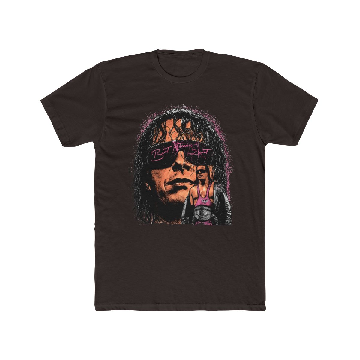 Bret Hart WWE Signature T Shirt - alternate angle 3, merchandise
