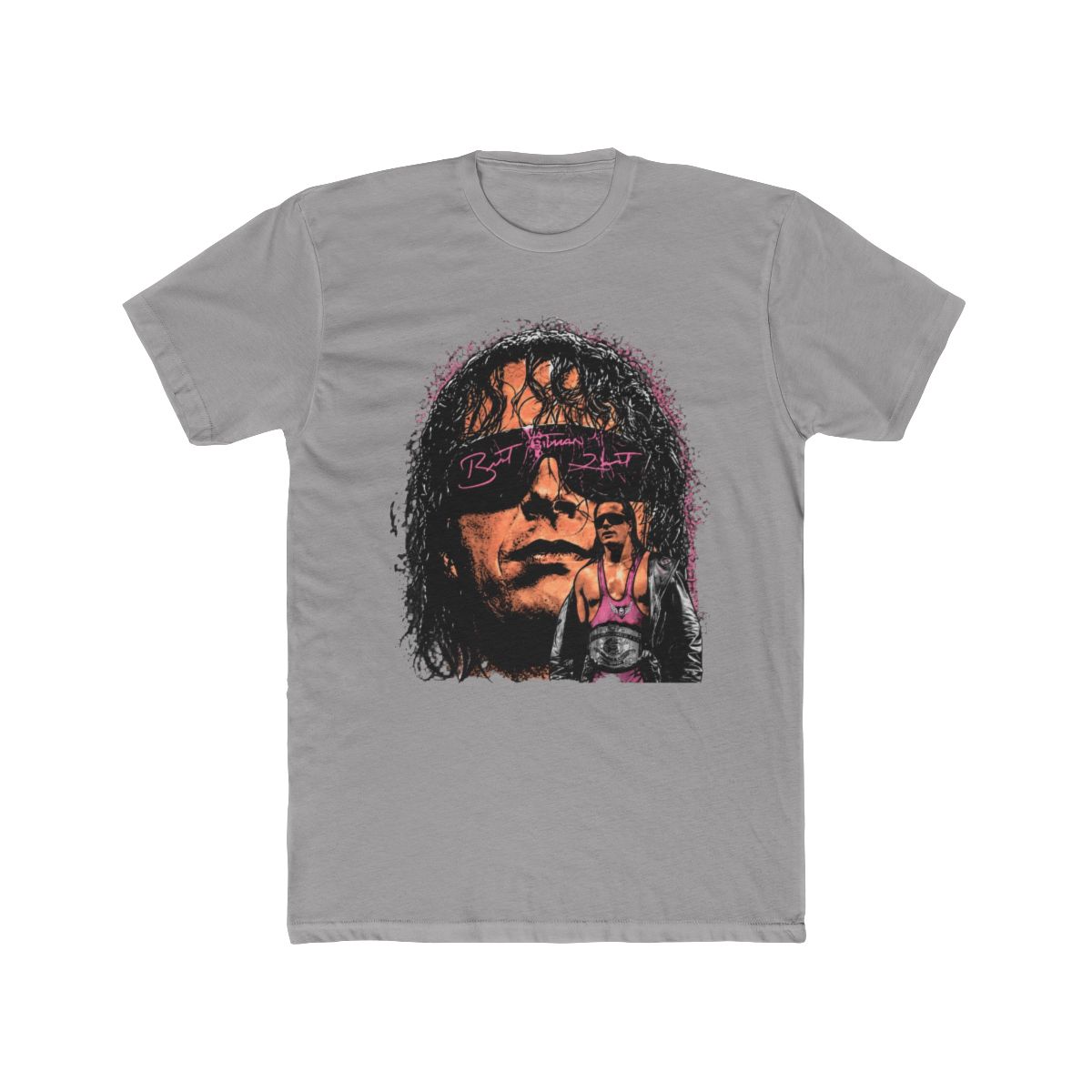 Bret Hart WWE Signature T Shirt - alternate angle 2, merchandise