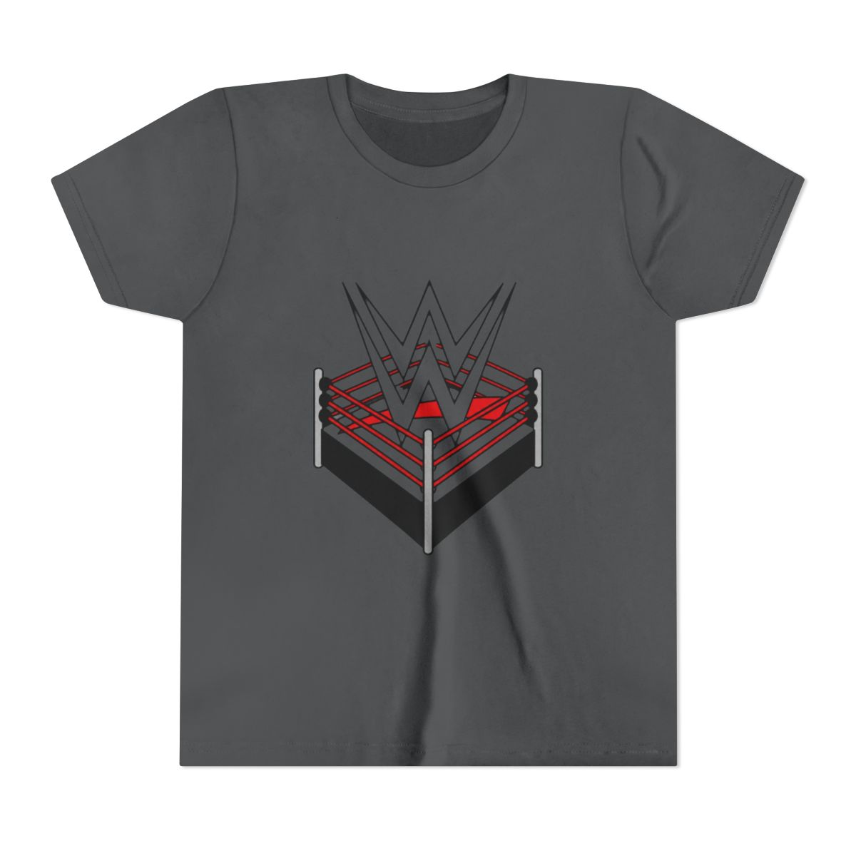 Classic WWE Wrestling Ring Logo Kids T Shirt - alternate angle 4, merchandise