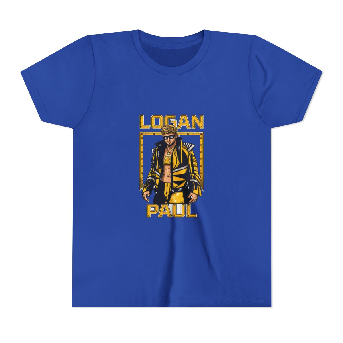 Logan Paul Maverick Yellow Gear Kids T Shirt - alternate angle 2, merchandise