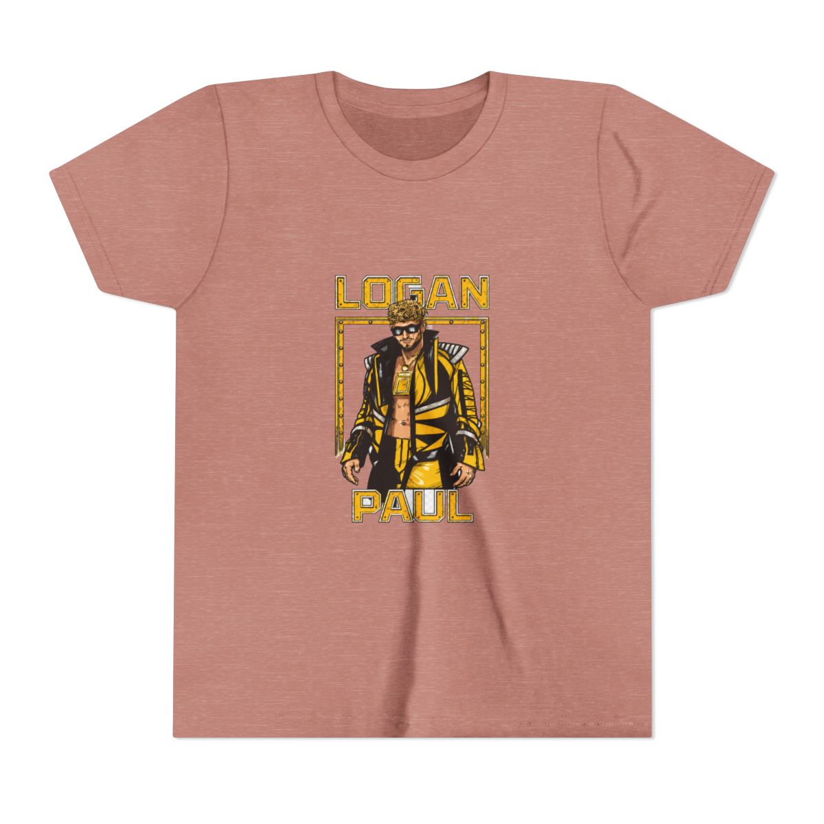 Logan Paul Maverick Yellow Gear Kids T Shirt - alternate angle 2, merchandise