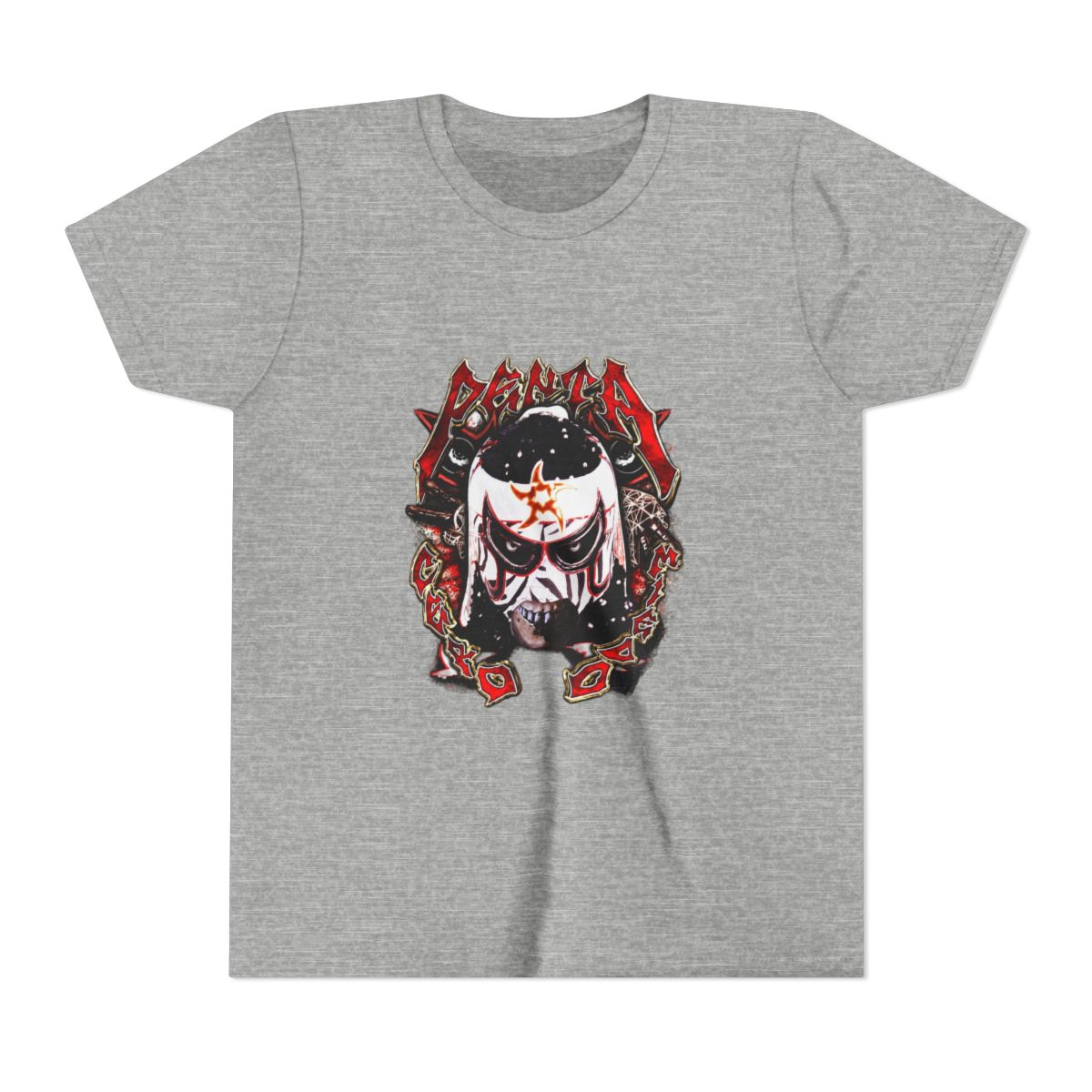 Penta El Zero Miedo – WWE Inspired Lucha Mask Design Kids T Shirt - alternate angle 5, merchandise