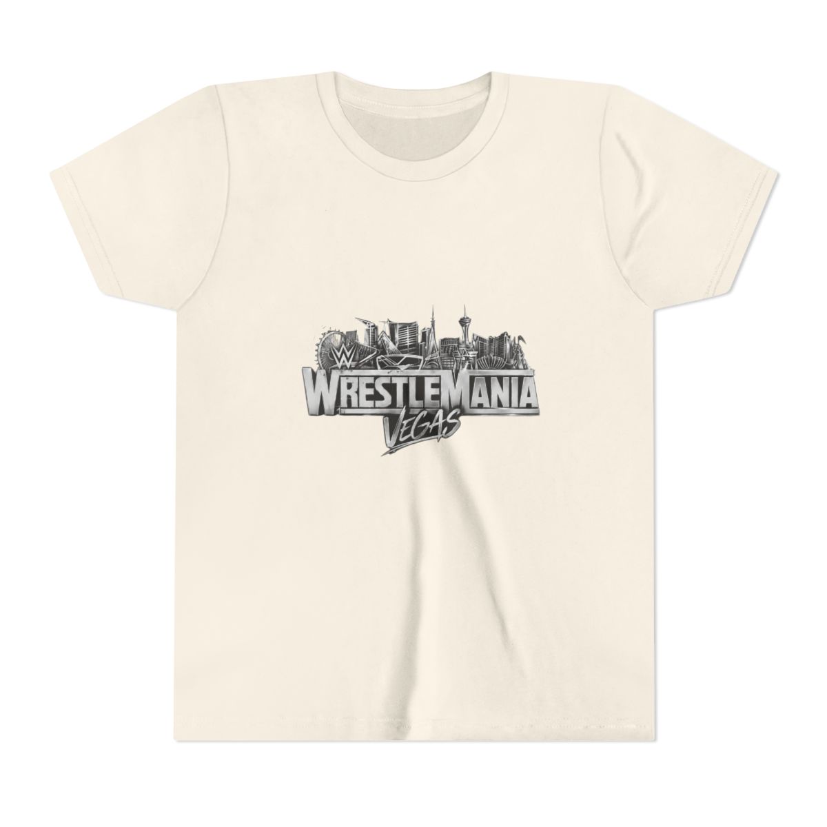 WWE WrestleMania 42 Logo Kids T Shirt - alternate angle 3, merchandise